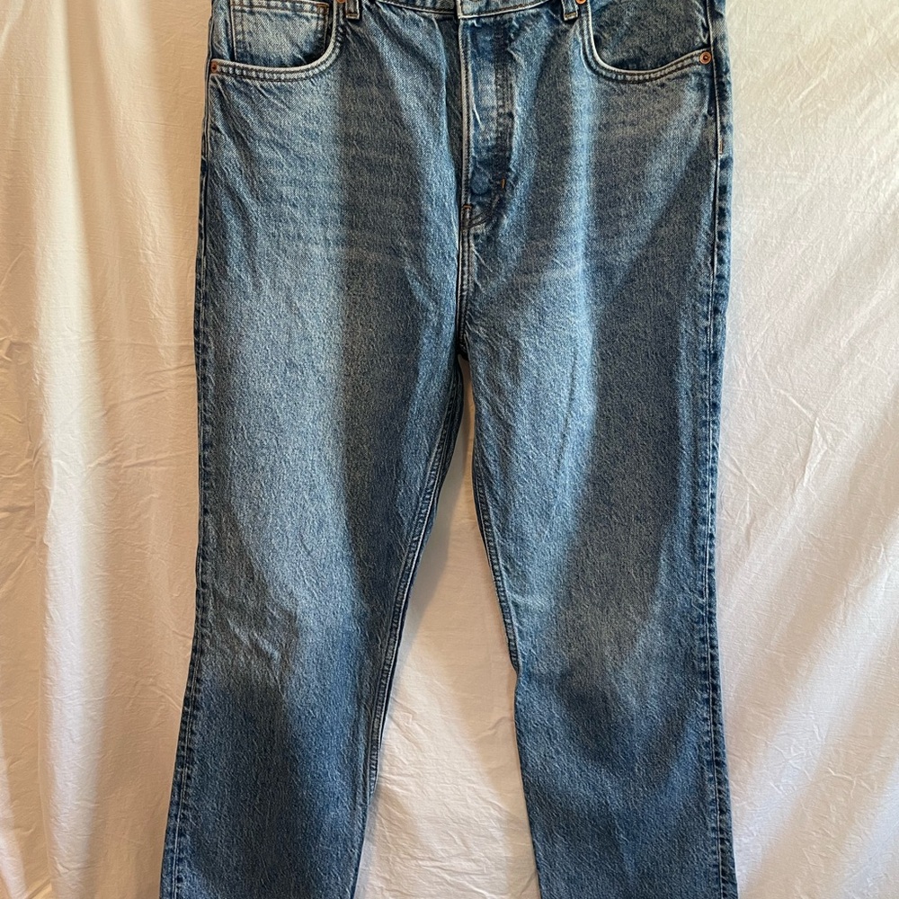 Reformation Relaxed Fit Blue Jeans